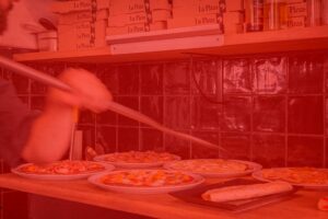 image de fond pizzas au feu de bois